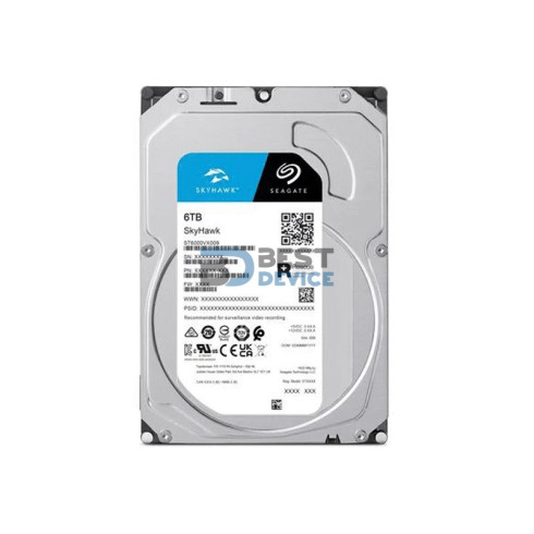 DISCO DURO SEAGATE 6 TB SKYHAWK 5400 256MB SURVEILLANCE DISCO DURO SEAGATE 6 TB SKYHAWK 5400 256MB SURVEILLANCE