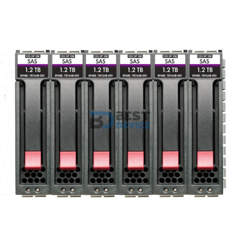 CONJUNTO DE SEIS PAQUETES DE DISCOS DUROS HPE MSA 7.2TB SAS 10K SFF M2 (R0Q65A)