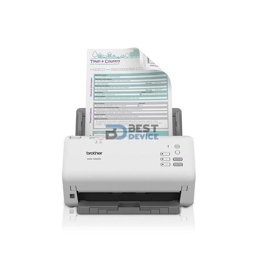 SCANNER BROTHER ADS4300N RED SCANNER BROTHER ADS4300N RED