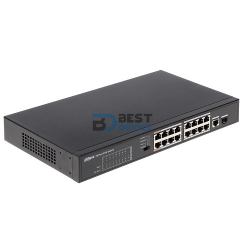 SWITCH DAHUA PFS3117 16 PTOS PoE SWITCH DAHUA PFS3117 16 PTOS PoE