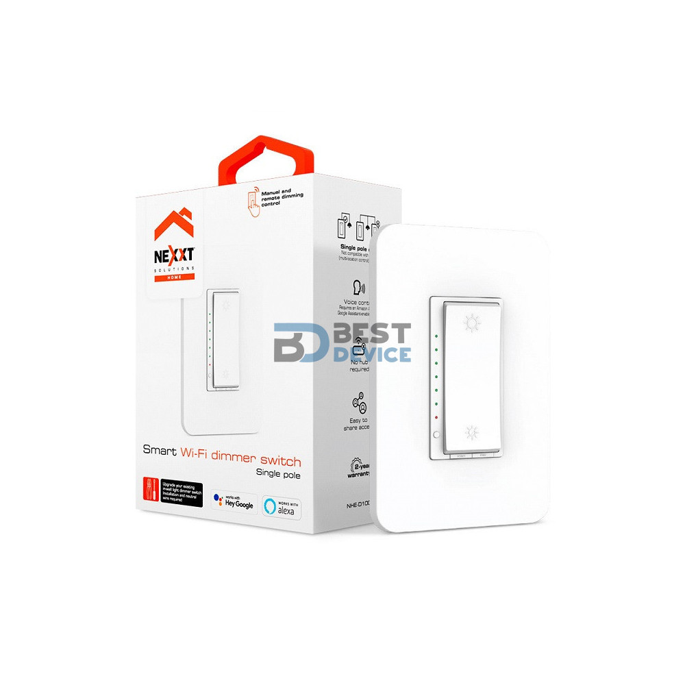 IOT NEXXT DIMMER SWITCH 15A/MONOPOLAR/BIVOLT NHE-D100 IOT NEXXT DIMMER SWITCH 15A/MONOPOLAR/BIVOLT NHE-D100