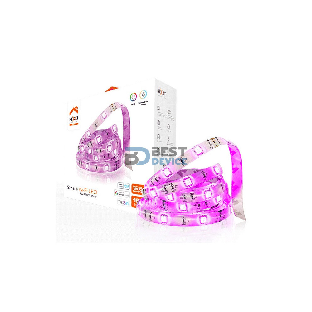 IOT NEXXT KIT BASE CINTA LED COLOR 12W/5M/RGB/ NHB-S611 IOT NEXXT KIT BASE CINTA LED COLOR 12W/5M/RGB/ NHB-S611