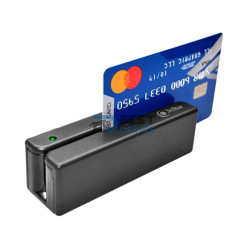 LECTOR TARJETA USB BANDA MAGNETICA BIDIRECCIONAL NEGRO MSR003 3NSTAR