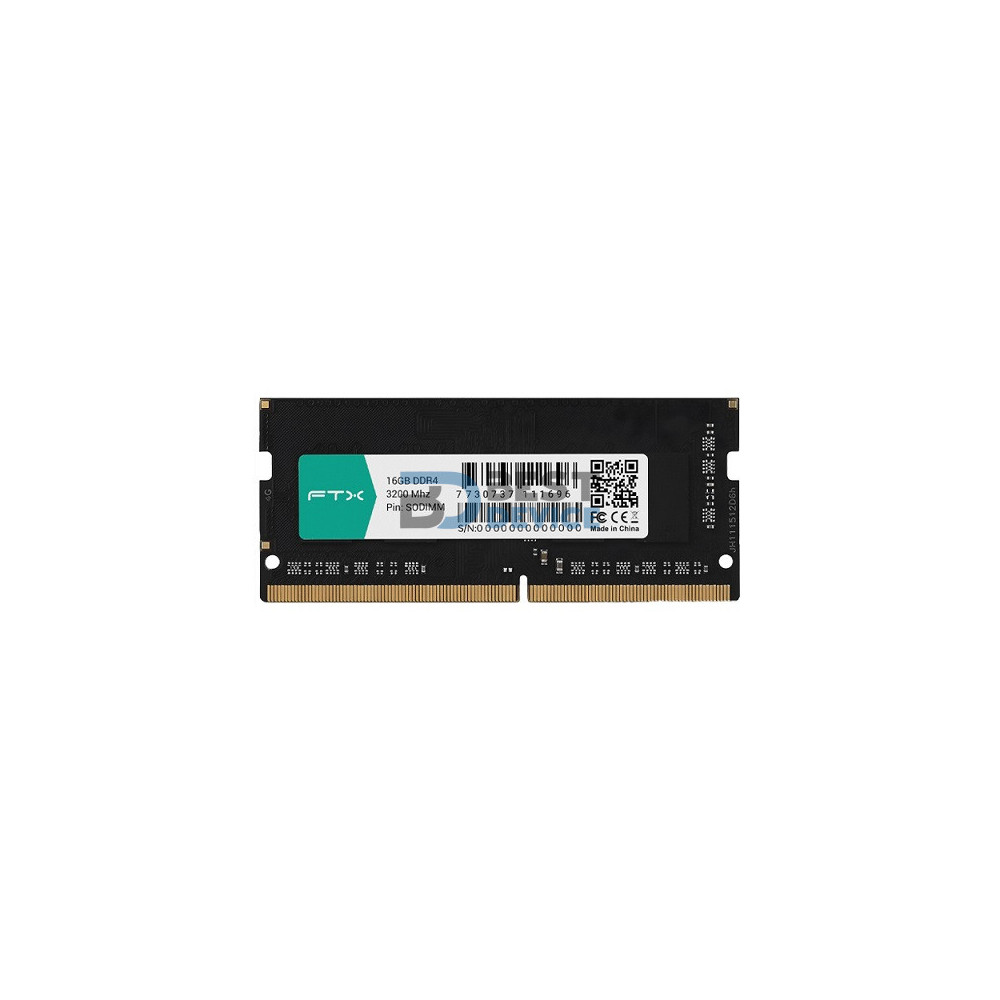 MEMORIA RAM PARA NOTEBOOK DDR4 FTX 16G 3200 111696 MEMORIA RAM PARA NOTEBOOK DDR4 FTX 16G 3200 111696