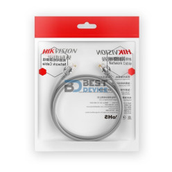 PATCH CORD UTP CAT6 RJ45 HIKVISION DS-1NP6UEC0 2 MTS GRIS 24AWG