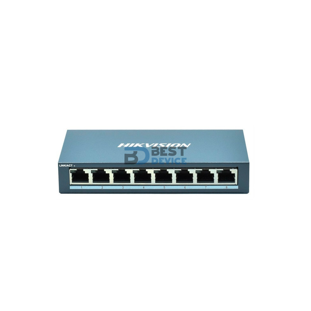 SWITCH HIKVISION DS-3E0508-O 8P/1GBPS METAL PARED/ESCRITORIO