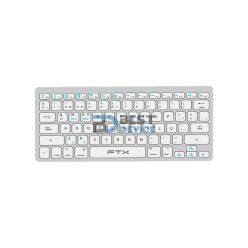 TECLADO BT FTXB1000 ULTRA SLIM POR/PLATA