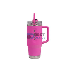 VASO TÉRMICO IGLOO 950ML SSTL FLIP 'N' SIP TRAVEL MUG ICE DYE ROSA 71363 CON PAJITA