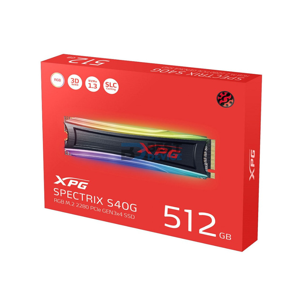 SSD 512GB ADATA XPG SPECTRIX S40G RGB M.2