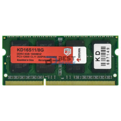 MEMORIA RAM PARA NOTEBOOK DDR3 KEEPDATA 8GB 1600MHZ