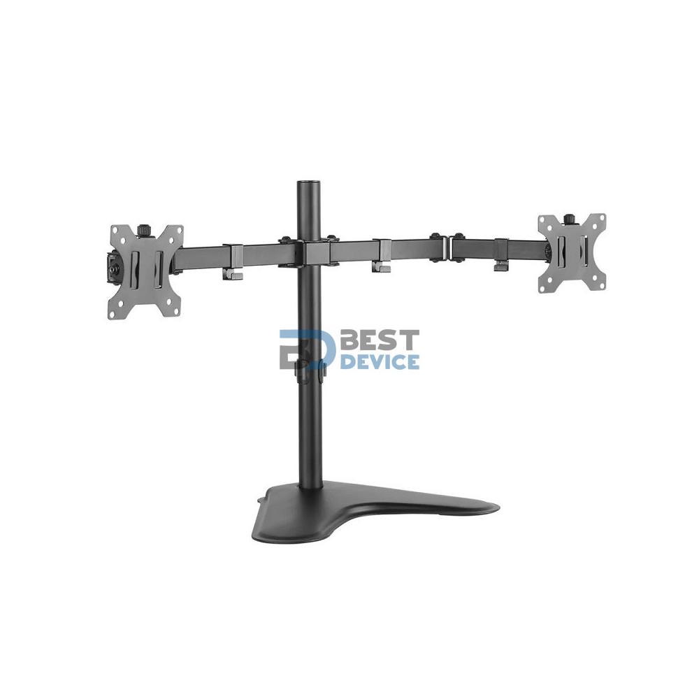 SOPORTE ARGOMTECH DE ESCRITORIO PARA DOBLE MONITOR 32" ARG-BR-1604