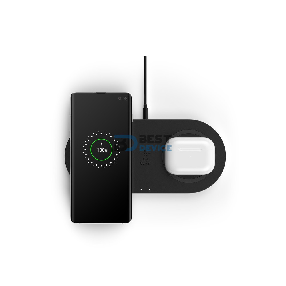 CARGADOR BELKIN WIR DUAL PAD WIZ002TTBK CARGADOR BELKIN WIR DUAL PAD WIZ002TTBK