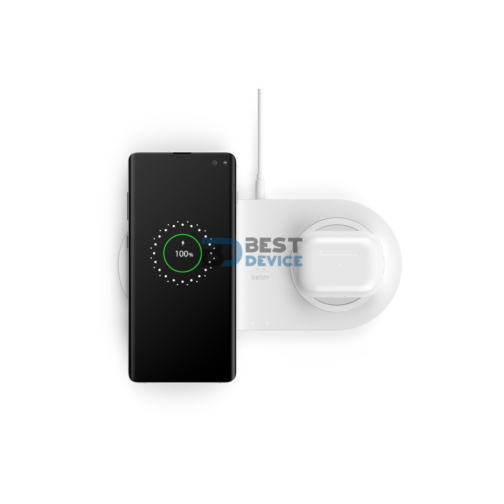 CARGADOR BELKIN WIR DUAL PAD WIZ002TTWH CARGADOR BELKIN WIR DUAL PAD WIZ002TTWH