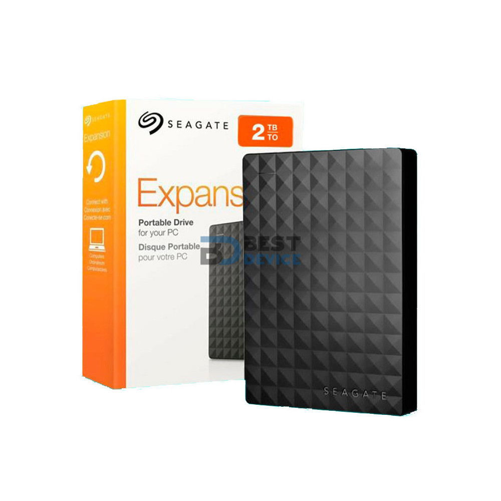 DISCO DURO EXTERNO SEAGATE 2 TB 3.0 USB NEGRO 2.5