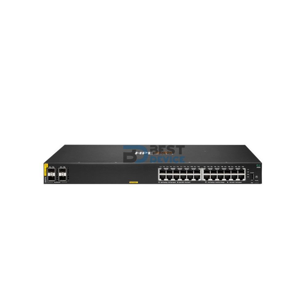 SWITCH HPE ARUBA 6100 24G POE 4SFP+ (JL677A)
