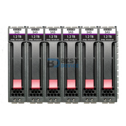 CONJUNTO DE SEIS PAQUETES DE DISCOS DUROS HPE MSA 7.2TB SAS 10K SFF M2 (R0Q65A)