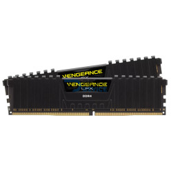 MEMORIA RAM CORSAIR DDR4 16GB 2400 MHZ VENGEANCE LPX 2X8 NEGRO