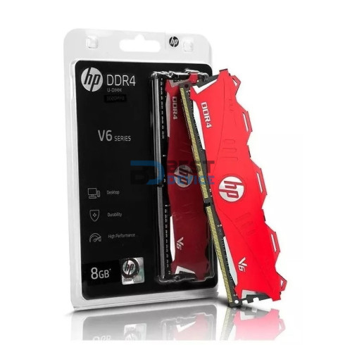 MEMORIA RAM HP DDR4 8GB 2666 MHZ 7EH61AA ABM GAMER ROJO