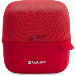PARLANTE VERBATIM 70225 CUBE BLUETOOTH ROJO