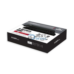 SPLITTER ARGOMTECH ARG-AV-5118 8-OUTPUTS HDMI 4K HD