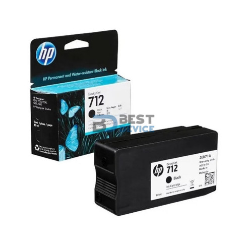 TINTA HP 3ED71A 712 XL NEGRO 80ML T250