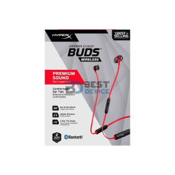 AURICULAR HYPERX EARPHONE HEBBXX-MC-RD/G CLOUD BUDS BT/MIC/ROJO