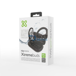 AURICULAR KLIP XTREME EARPHONE KTE-500BK XTREMEBUDS BT/MIC/TWS/TOUCH/IPX7/NEGRO