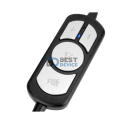 AURICULAR KLIP XTREME HEADSET KSH-290 SEKUAL C/CONT VOL/USB/NEGRO