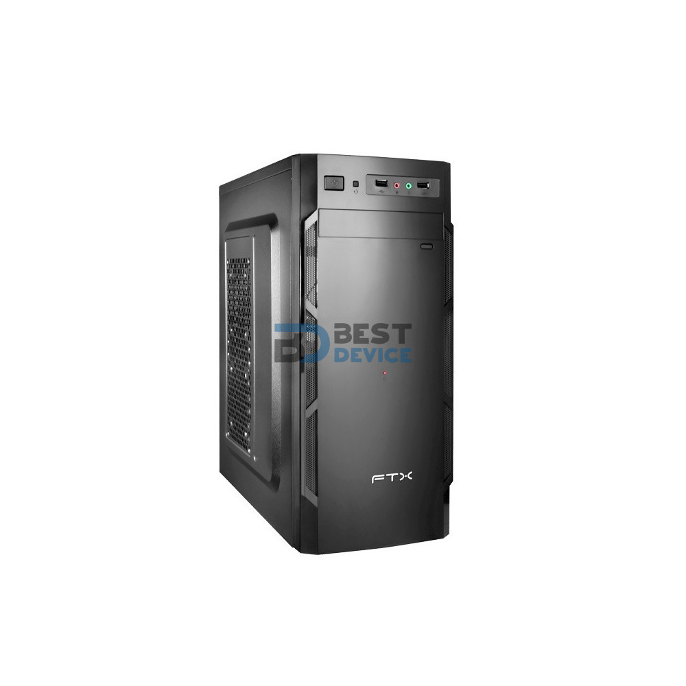 GABINETE FTX FTX3135 CON FUENTE 500W 100-220V USB/AUX/NEGRO