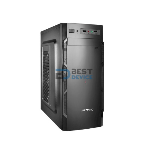 GABINETE FTX FTX3135 CON FUENTE 500W 100-220V USB/AUX/NEGRO