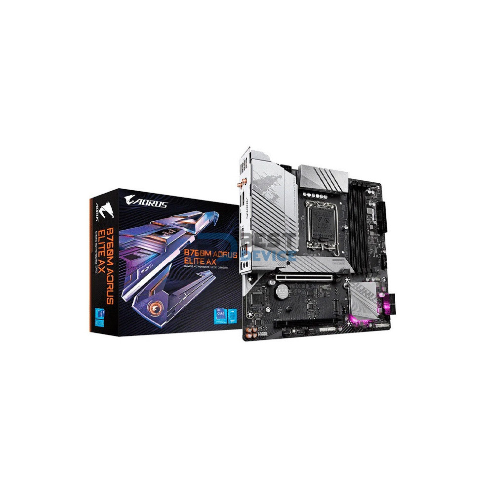 PLACA MADRE AORUS 1700 B760M ELITE AX DDR5 S/R/HDMI/DP/2M2/WIFI/MATX