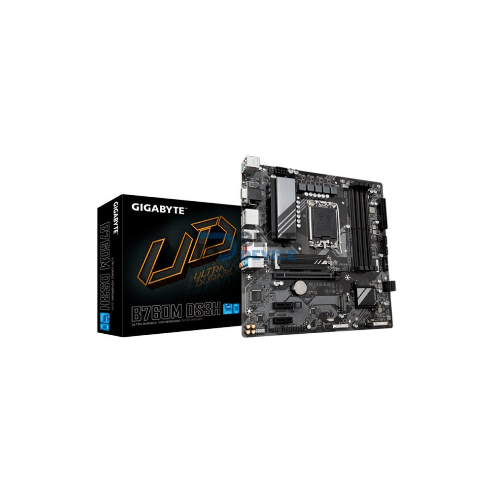PLACA MADRE GIGABYTE 1700 B760M DS3H DDR5 V/S/R/HDMI/2DP/2M2/USB3.2/MATX