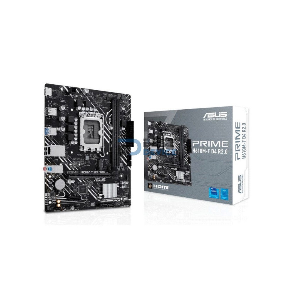 PLACA MADRE ASUS 1700 H610M-F D4 R2.0 PRIME V/S/R/M2/USB3.2/MATX