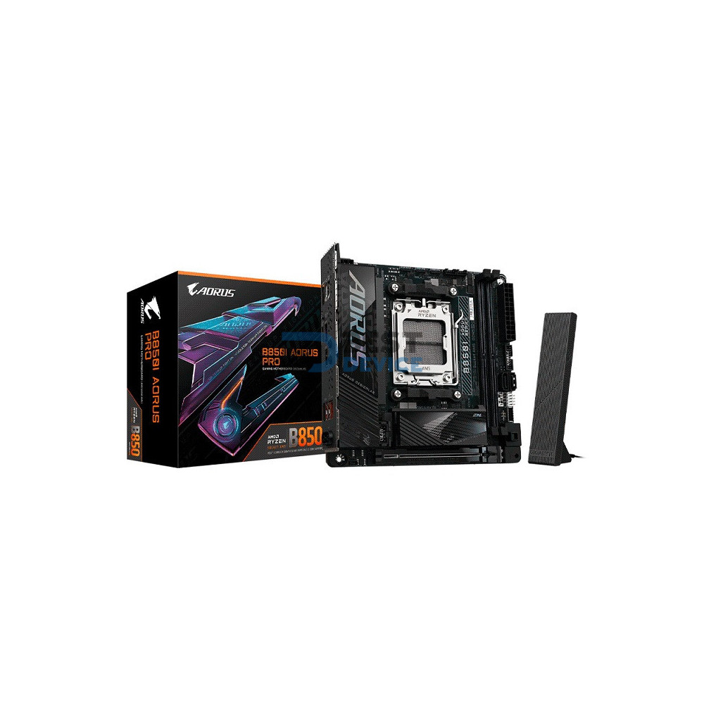PLACA MADRE GIGABYTE AM5 B850I AORUS PRO DDR5 S/R/HDMI/WIFI/2M2/USB3.2/MITX