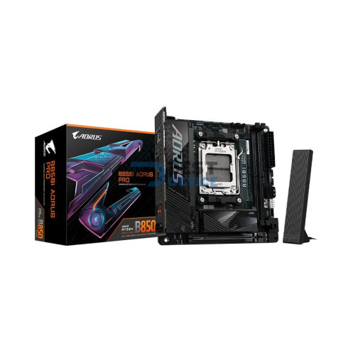 PLACA MADRE GIGABYTE AM5 B850I AORUS PRO DDR5 S/R/HDMI/WIFI/2M2/USB3.2/MITX