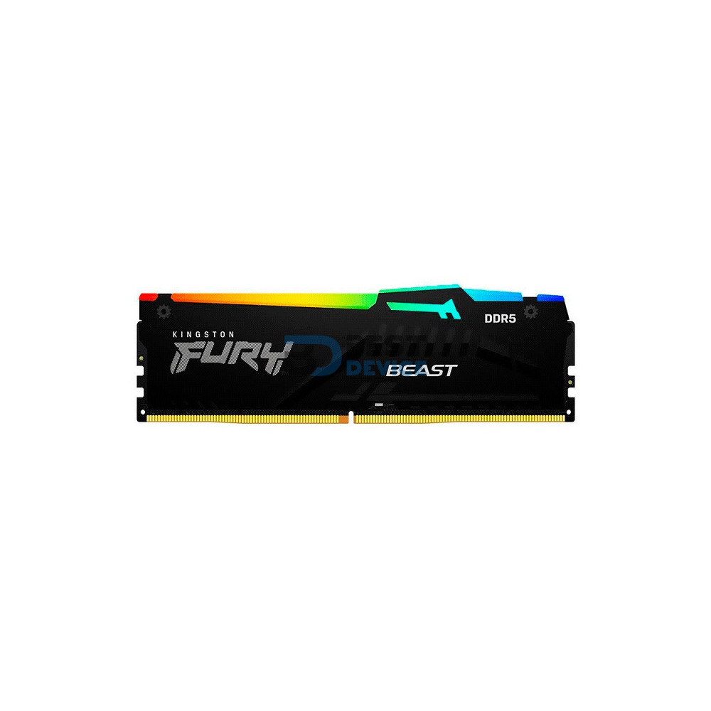 MEMORIA RAM KINGSTON DDR5 32G 5200 FURY BEAST BK KF552C40BBA-32 RGB