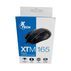 MOUSE XTECH USB XTM-165 1000DPI/3D/3 BOT/NEGRO