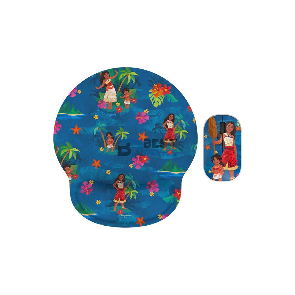 MOUSE INALAMBRICO + PAD XTECH XTM-DKT3MO MOANA EDITION