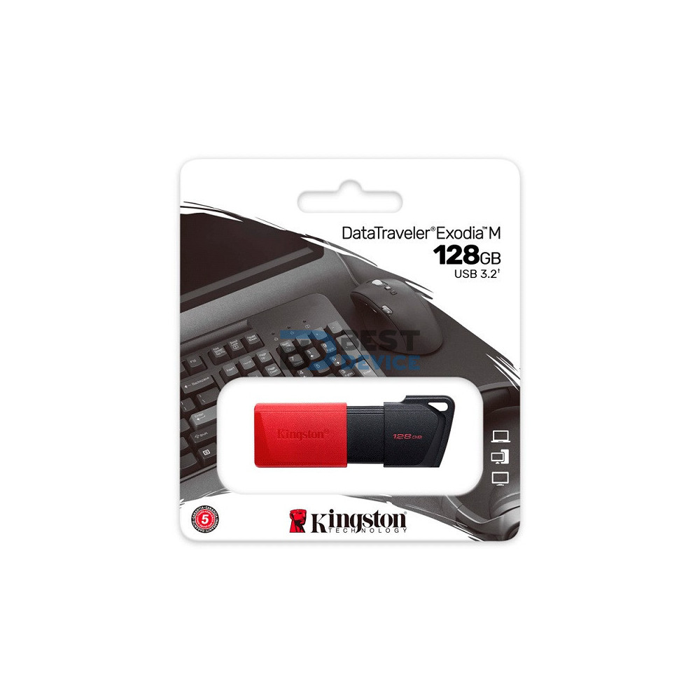 PENDRIVE KINGSTON 128GB DTXM/128GB USB-A DATATRAVELER EXODIA M 3.2