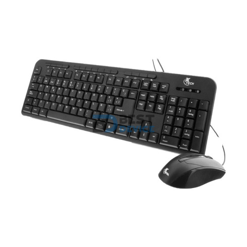 TECLADO+MOUSE XTECH USB XTK-301S ESP/NEGRO