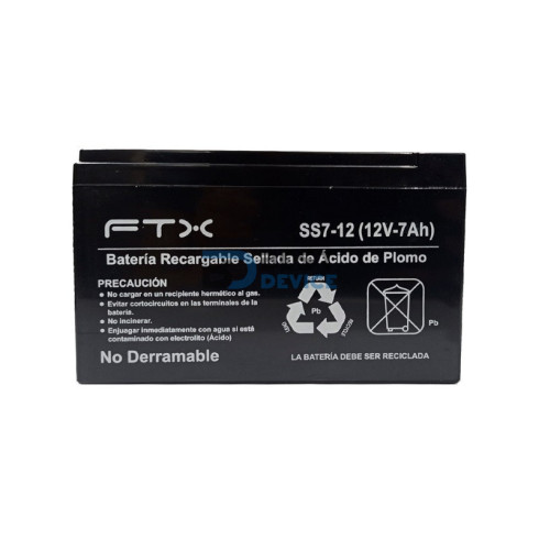 UPS FTX BATERIA RECARGABLE 12V 7A SS7-12
