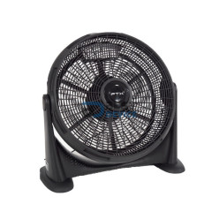 VENTILADOR DE PISO FTX RAFAGA KYT50-7 3 VELOCIDADES/90W/220V/NEGRO/PLASTICO