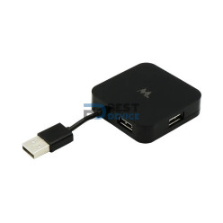 ADAPTADOR HUB MTEK HB-420 4 PUERTOS USB 2.0 NEGRO
