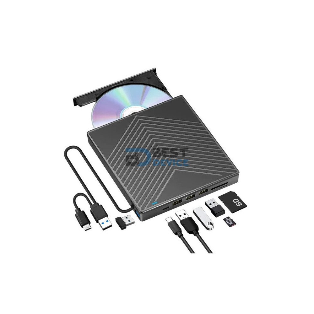 GRABADOR EXTERNO DVD-RW MULTIFUNCION USB 3.0