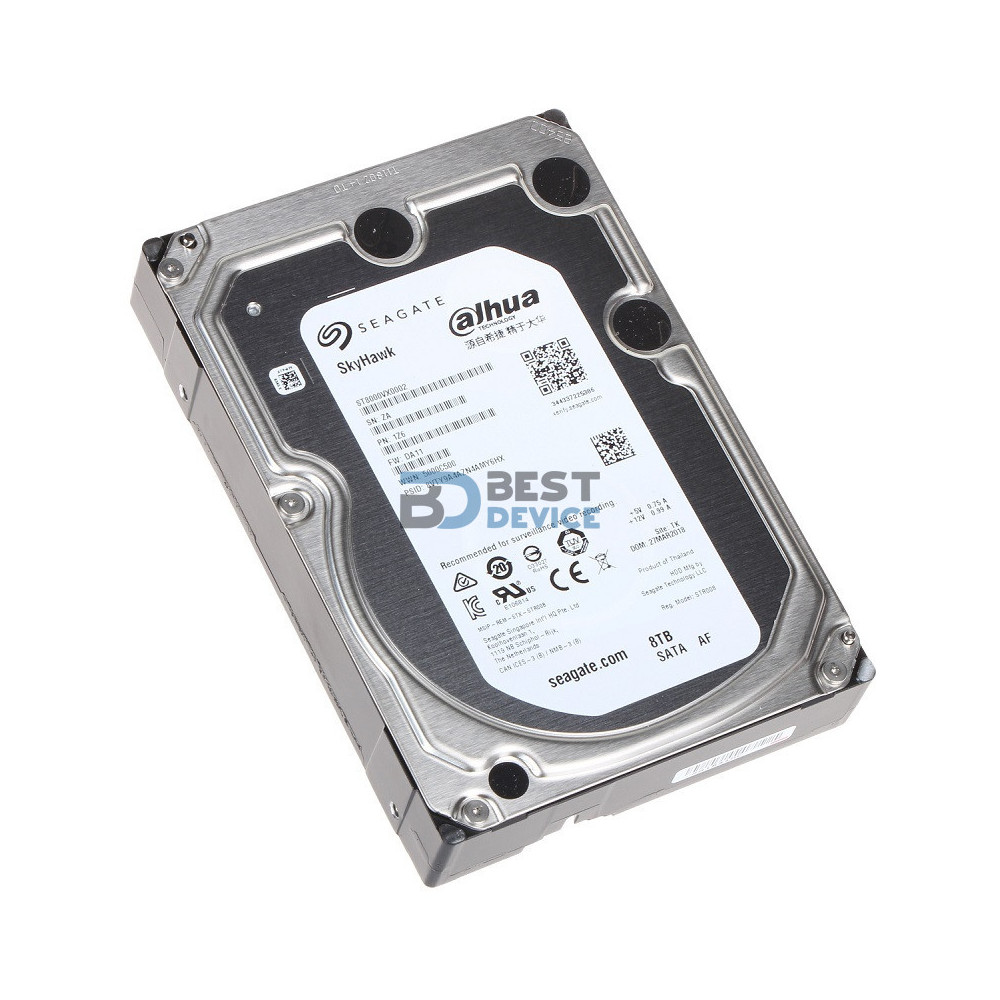DISCO DURO 8 TB SEAGATE DAHUA SURVEILLANCE