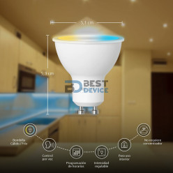 IOT NEXXT FOCO BLANCO 110V 4W MR16 GU10 CALIDA/FRIA NHB-W310