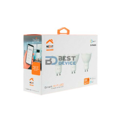 IOT NEXXT KIT 3 FOCO BLANCO 110V 4W MR16 GU10 CALIDA/FRIA NHB-W310