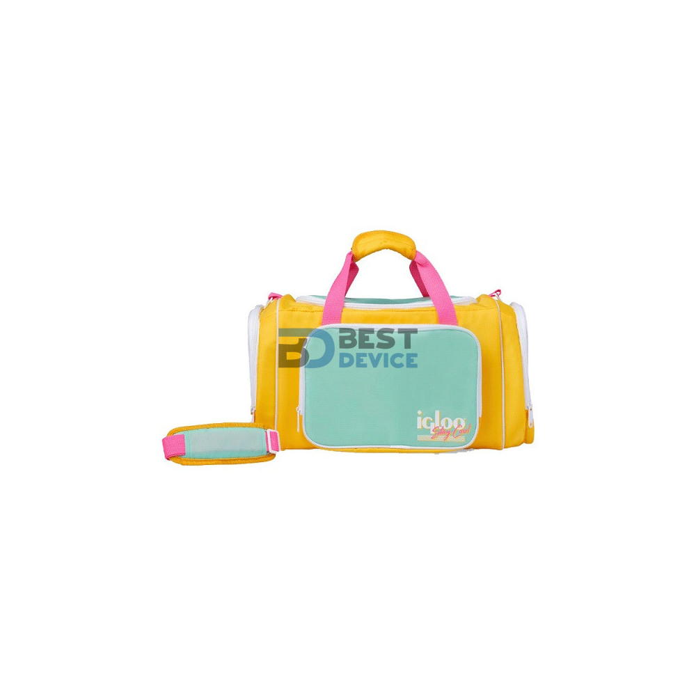BOLSA TÉRMICA IGLOO 24 LATAS RETRO DUFFEL AMARILLO 60965