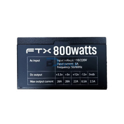 FUENTE 800W FTX FTX-CFA-800W 110/220V 108788