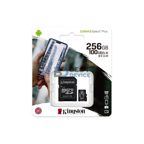 MEMORIA KINGSTON MICRO SD 256GB SDCS2/256GB 100/85 CANVAS SELECT PLUS C